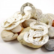 pendientes Rihana plata labrados