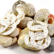 pendientes Rihana plata labrados