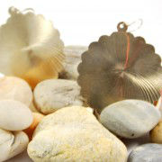 pendientes plata flor